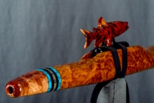 Brown Mallee Burl Native American Flute, Minor, High C-5, #L23A